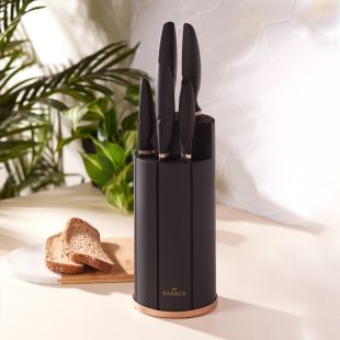 طقم سكاكين اسود - 6 قطع من Karaca