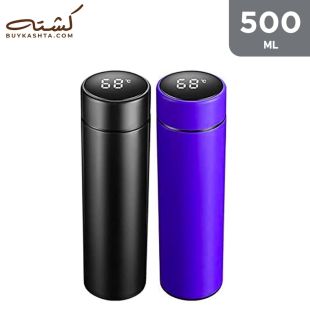 Kashta Smart Glossy Flask with LED Temperature Display - 500 ml