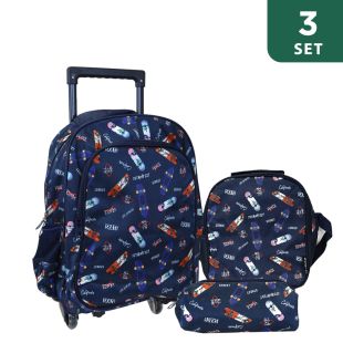 Lucky Power Kids School Bag Set Of 3Pcs - Style 1