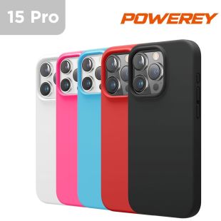 Magsafe Real Liquid Silicon Case for iPhone 15 Pro By Powerey 