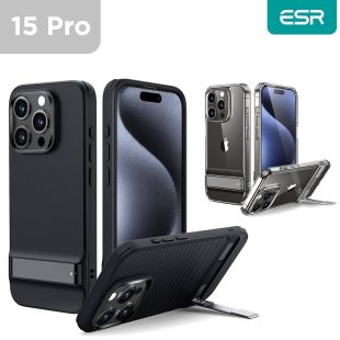 غطاء حماية Boost Kickstand لهاتف آيفون 15 برو من ESR