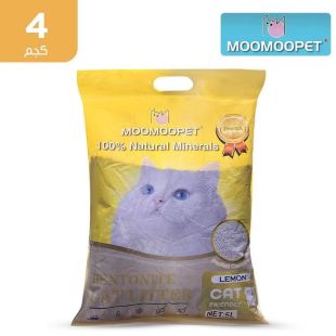 مومو بيت - رمل القطط -  4 كجم - ليموني