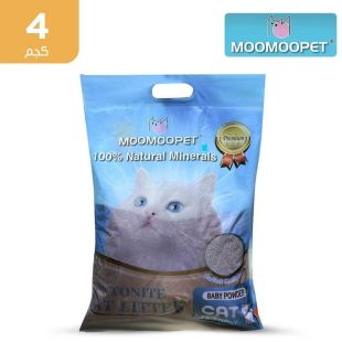 رمل للقطط برائحة بودر الاطفال 4 كجم من Moomoopet