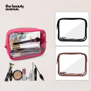 Transparent Cosmetic Bag by The Beauty Avenue - 21 x 7 x 17cm