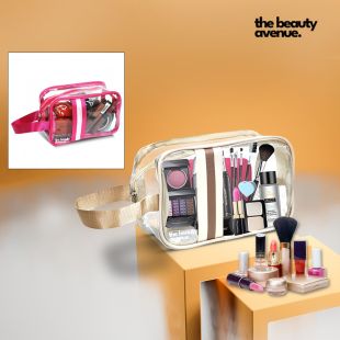 حقيبة مستحضرات تجميل للسفر 20 × 9 × 14 سم من The Beauty Avenue