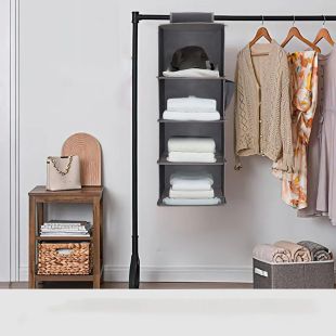 منظم خزانة ملابس معلق 27 × 27 × 80 سم من Taw9eel Essentials