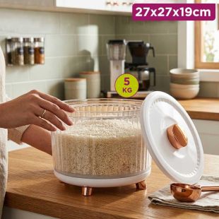 Kitchen Food Storage 5Kg 27 × 27 × 19cm By Taw9eel Essentials 