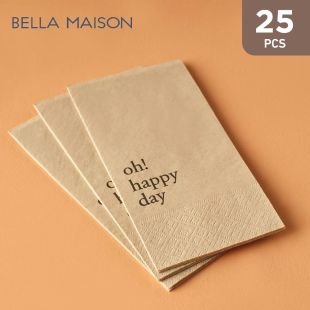 Bella Maison Oh Happy Day Napkin 33 x 33 cm - 25 Pieces