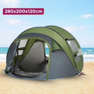 Foldable Waterproof Tent for 3-4 Persons 280 x 200 x 120 cm