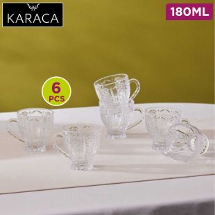 Seda Tea Cup Set For 6 People 180 ml by Karaca