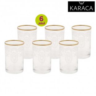 أكوب ماء بيريل ذهبي 6 حبة من Karaca