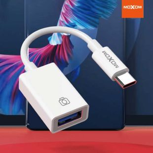 محول شحن سريع من Type-C إلى USB من Moxom