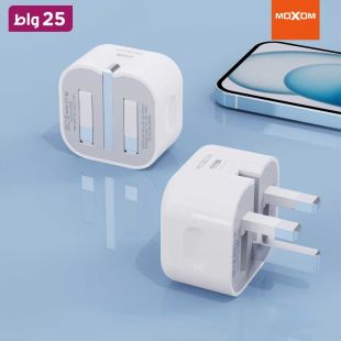 محول طاقة USB-C قوة 25 واط من Moxom