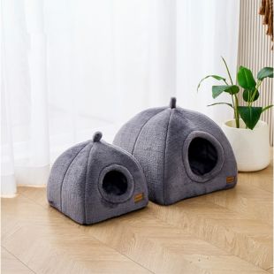 بيت بغطاء رأس للحيوانات الأليفة 45 × 45 × 45 سم ألوان متنوعة