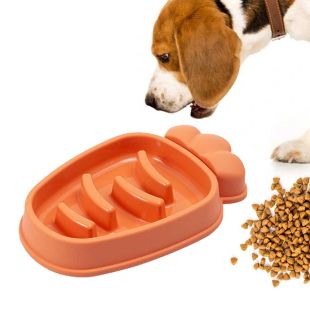 وعاء إطعام بطيء للحيوانات الأيفة تصميم حزرة