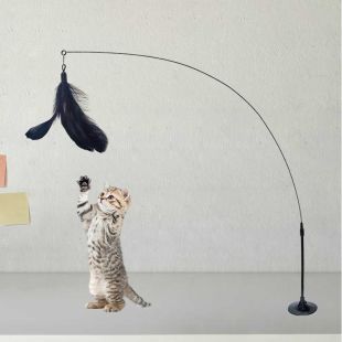 عصا لعب Rehtrad تفاعلية للقطط