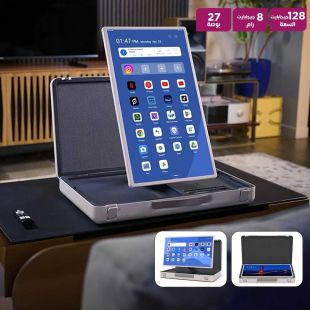شاشة أندرويد بتصميم حقيبة 27 بوصة ذاكرة 8 جيجابايت تخزين 128 جيجابايت