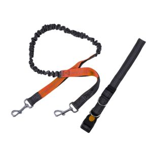 Walking Dog Kit Belt & Anti Shock Leash - Golden Brown
