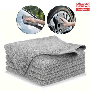 قماش تنظيف مايكروفايبر 5 حبة من أساسيات توصيل