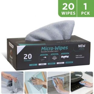 علبة مناديل مايكروفايبر 20 حبة من أساسيات توصيل