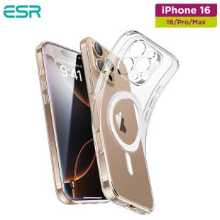 Zero Clear Case HaloLock for iPhone 16 - Clear by ESR