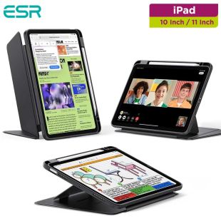 Flip Hybrid Case Pencil Holder For iPad 10/11(A16) - Black by ESR