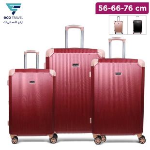 ABS Trolley Hard Luggage 56, 66 or 76 cm By Eco Travel