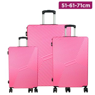 Abs Travel Luggage Bag Pink