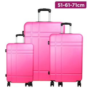 Abs Travel Luggage Bag Red