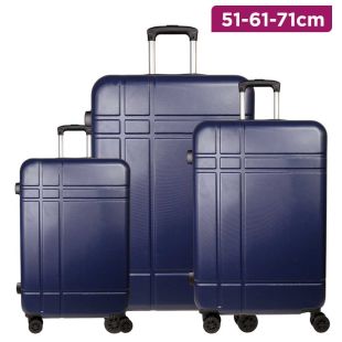 Abs Travel Luggage Bag Dark Blue
