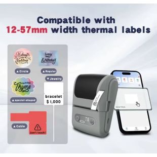 Mini Label Printing Machine Grey