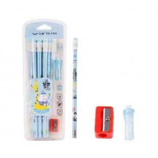 Triangular Hb Card Pencil - Sky Blue
