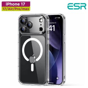 جراب مغناطيسي MagSafe كلاسيكي شفاف لهواتف آيفون 17 من ESR