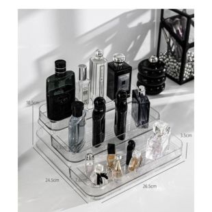 Three-Tier Acrylic Perfume Organizer Rack