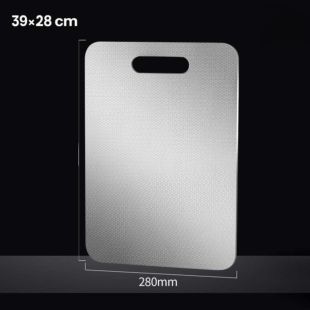 لوح تقطيع ستانلس ستيل سميك بتصميم خلايا 39 × 28 سم