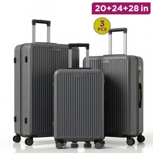 ABS Travel Luggage Set of 3 Pieces 20/24/28 in
