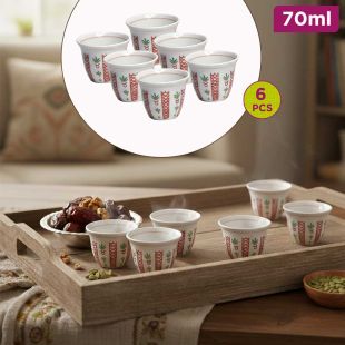 Set of 6 Arabic Coffee Cups 70 ml