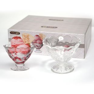 طقم أكواب آيس كريم 6 قطع 150 مل