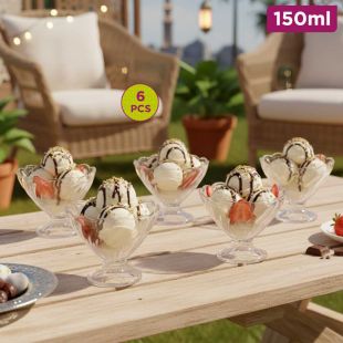 Set of 6 Ice Cream Cups 150ml