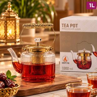 Glass Cooking Teapot 1L