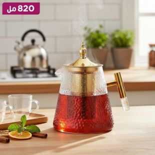 إبريق شاي زجاجي 820 مل