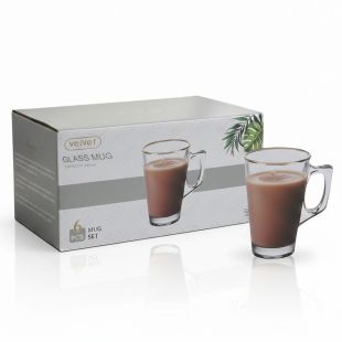 طقم أكواب زجاجية 6 حبة 220 مل 