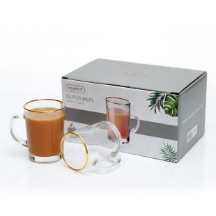 طقم أكواب زجاجية 6 حبة 120مل 