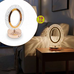 Rechargeable Crystal LED Table Lamp with Touch Control