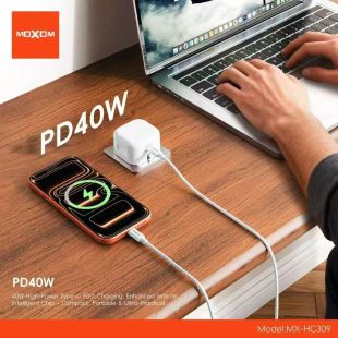 شاحن فائق السرعة من Type-C إلى Lightning قوة 40 واط من Moxom