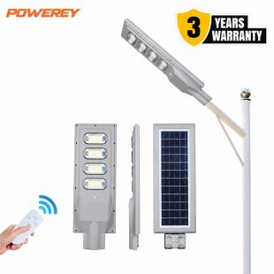Powerey 120W Solar LED Street Light with Remote Control