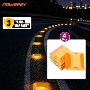 Powerey Set of 4 Double Sided Reflective Road Stud Light