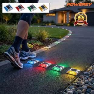 علامة طريق LED بالطاقة الشمسية من الألمنيوم المصبوب Powerey