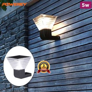 Powerey 5W Solar LED Waterproof Wall Light