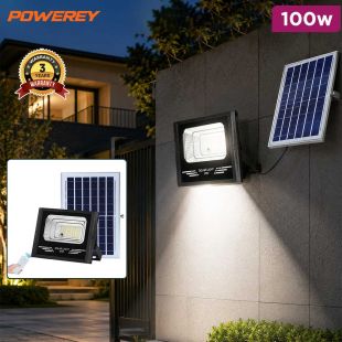 Powerey Solar LED Flood Light 100W